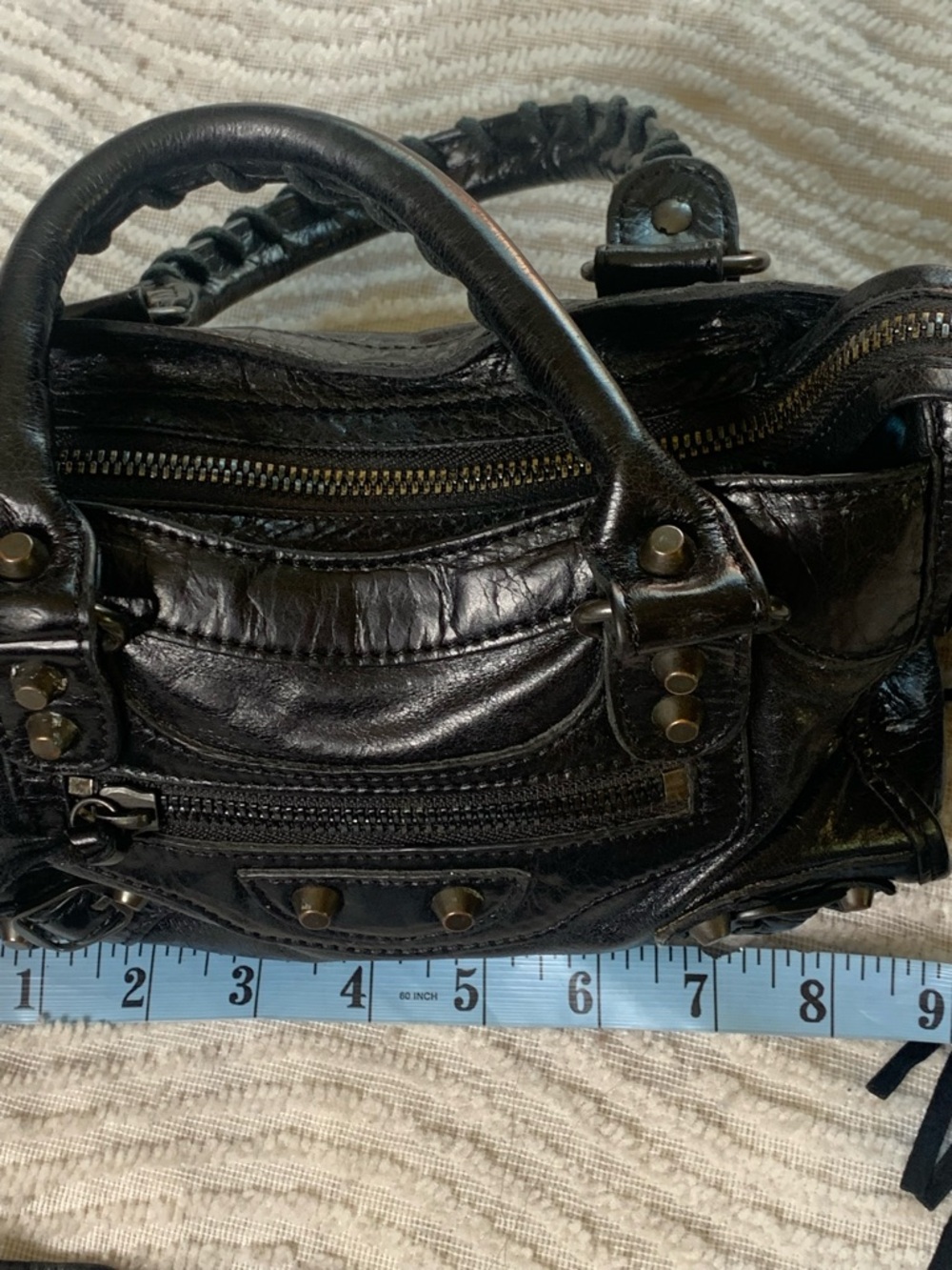 Black Women’s Leather Fringe Satchel Shoulder Bag - Picture 13 of 16